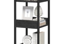 Maximizing Space And Style With A 360 Rotating 5 Tier Bookshelf