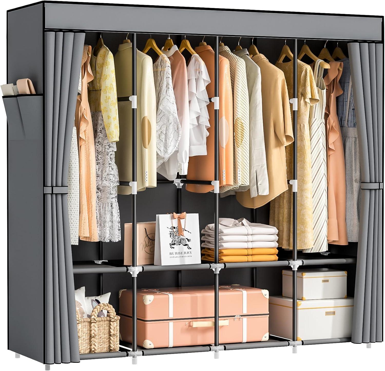 Maximizing Space And Style With A 66 Inch Portable Wardrobe Organizer