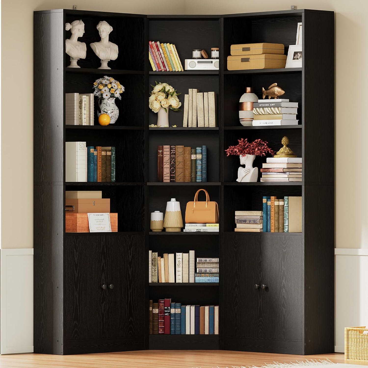 Maximizing Space And Style With A 7 Tier Ironck Corner Bookshelf
