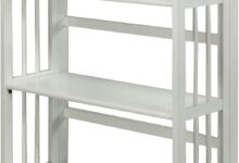 Maximizing Space And Style With A Foldable 3 Shelf White Bookcase