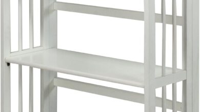 Maximizing Space And Style With A Foldable 3 Shelf White Bookcase