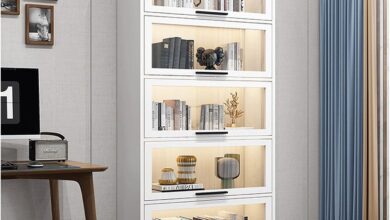 Maximizing Space And Style With A Modern Dust Proof Bookshelf Rack