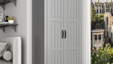 Maximizing Space And Style With A Sleek Gray 2 Door Wardrobe