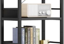 Maximizing Space And Style With A Tall Arched 6 Tier Bookshelf