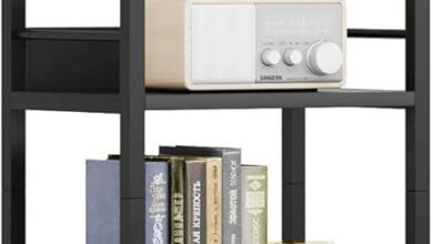 Maximizing Space And Style With A Tall Arched 6 Tier Bookshelf