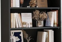 Maximizing Space And Style With A Versatile 5 Shelf Black Bookcase