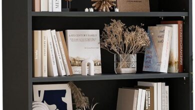 Maximizing Space And Style With A Versatile 5 Shelf Black Bookcase