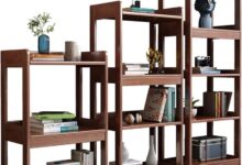 Maximizing Space And Style With A Versatile Multi Layer Wooden Bookshelf