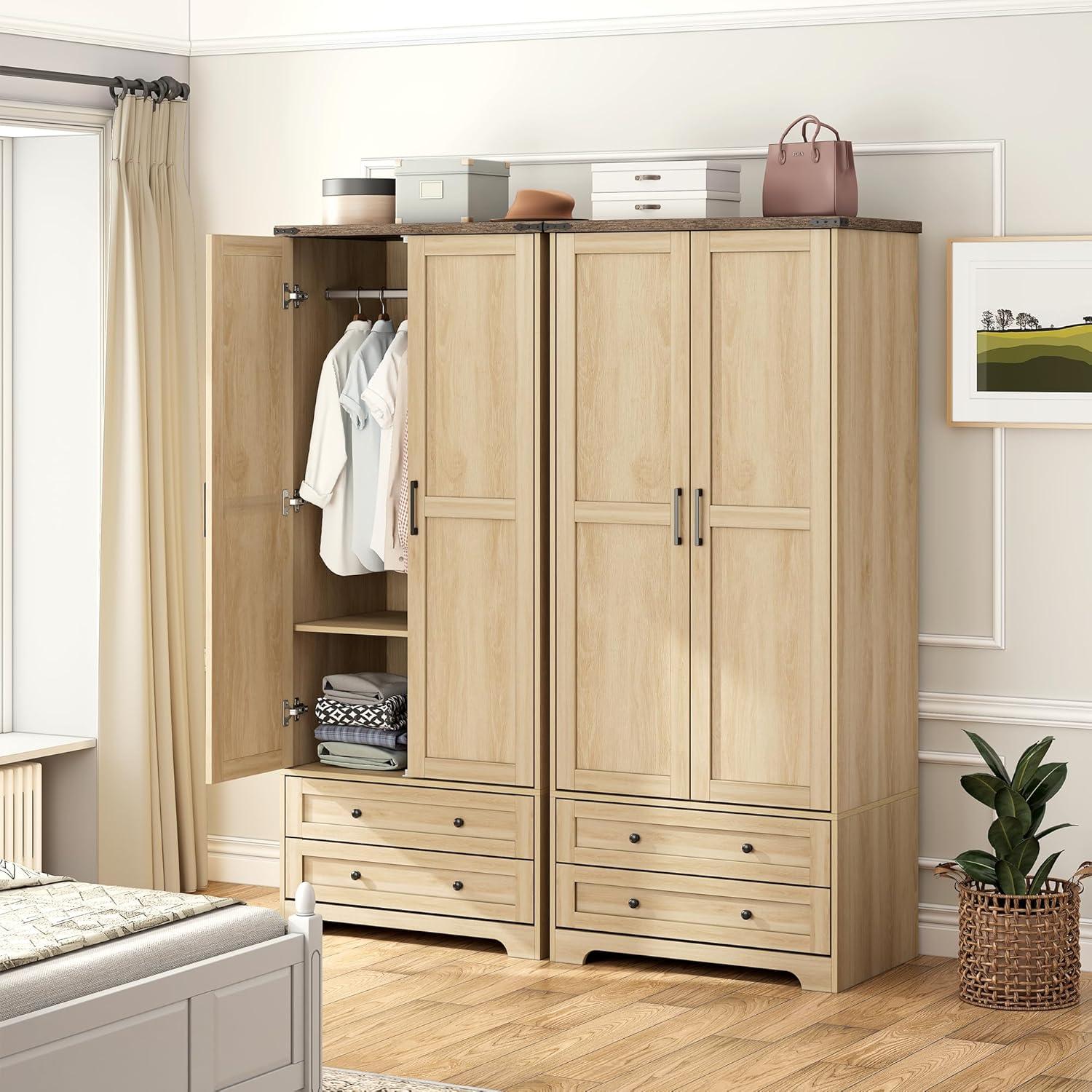 Maximizing Space And Style With The Brafab Armoire Wardrobe Set