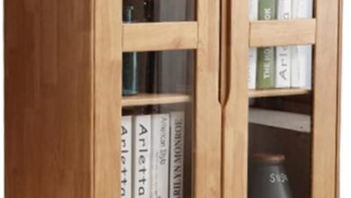 Maximizing Space And Style With The Nordic Glass Door Bookcase