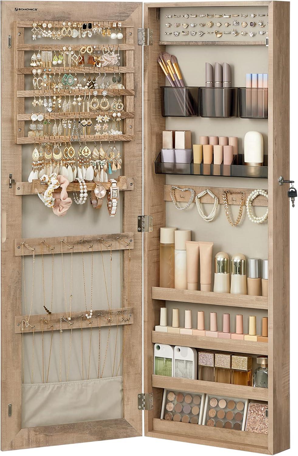 Maximizing Space And Style With The Songmics Mirror Jewelry Cabinet