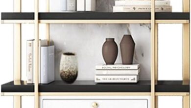 Maximizing Space With A Sleek Black Wrought Iron Corner Bookcase