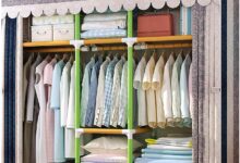 Maximizing Space With A Stylish Green Portable Wardrobe Closet System