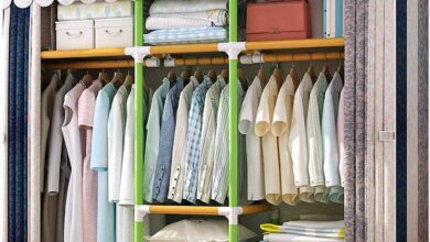 Maximizing Space With A Stylish Green Portable Wardrobe Closet System