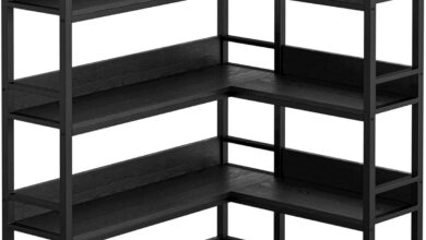 Maximizing Space With The Ironck 5 Tier Industrial Corner Bookshelf