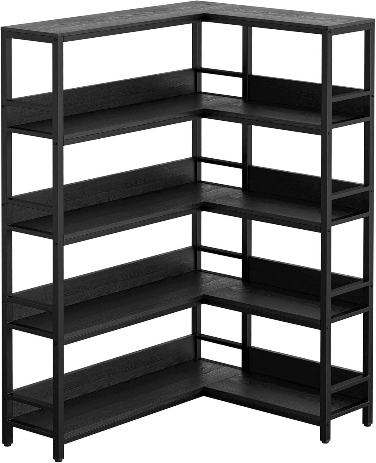 Maximizing Space With The Ironck 5 Tier Industrial Corner Bookshelf