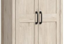 Maximizing Space With The Sauder Tall Storage Cabinet In Chalk Oak