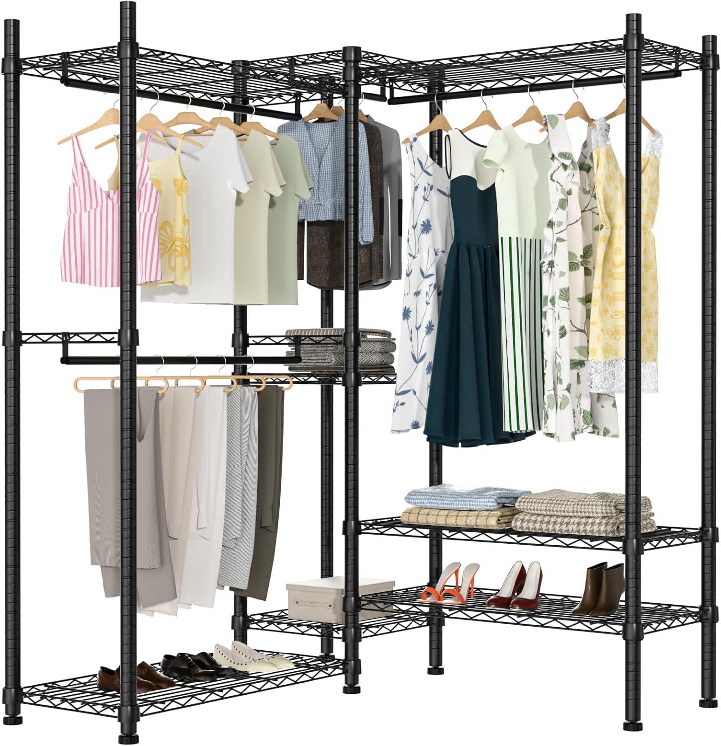Maximizing Space With The Versatile Heavy Duty Adjustable Garment Rack