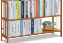 Monibloom Bamboo Bookshelf A Stylish Lightweight Storage Solution