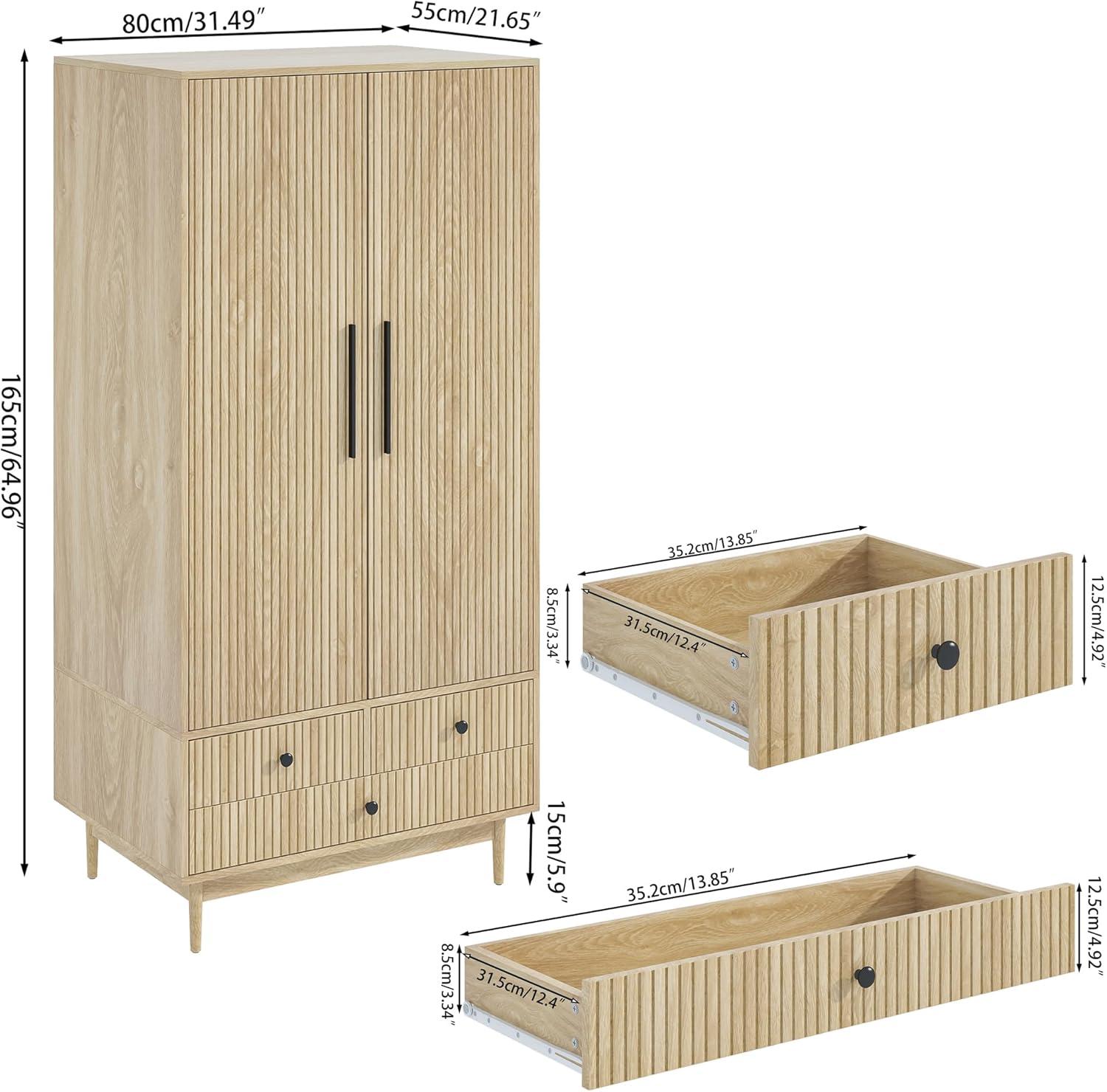 Mxtxmy Armoire Wardrobe Closet​ 64.96