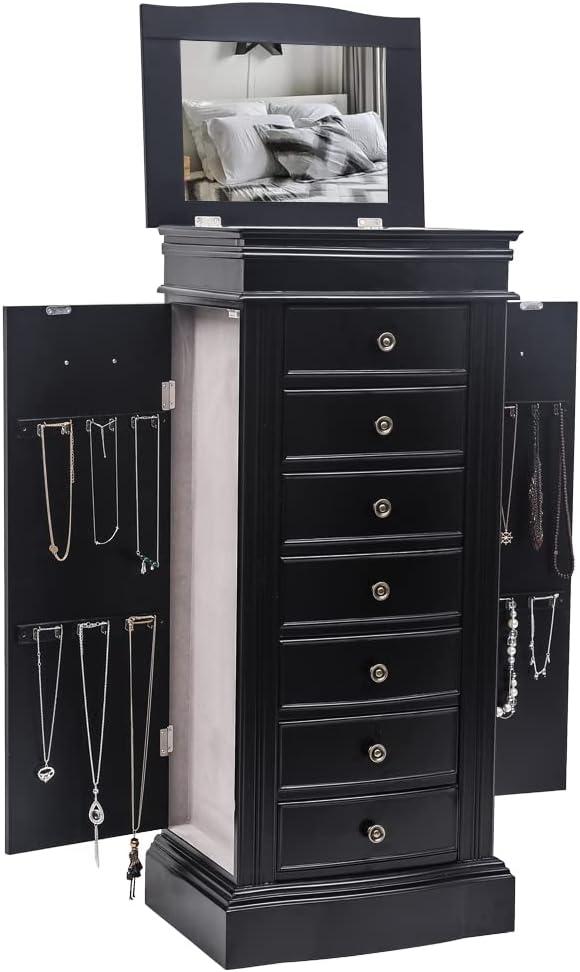 Organizing Elegance Exploring Features Of A Spacious Jewelry Armoire