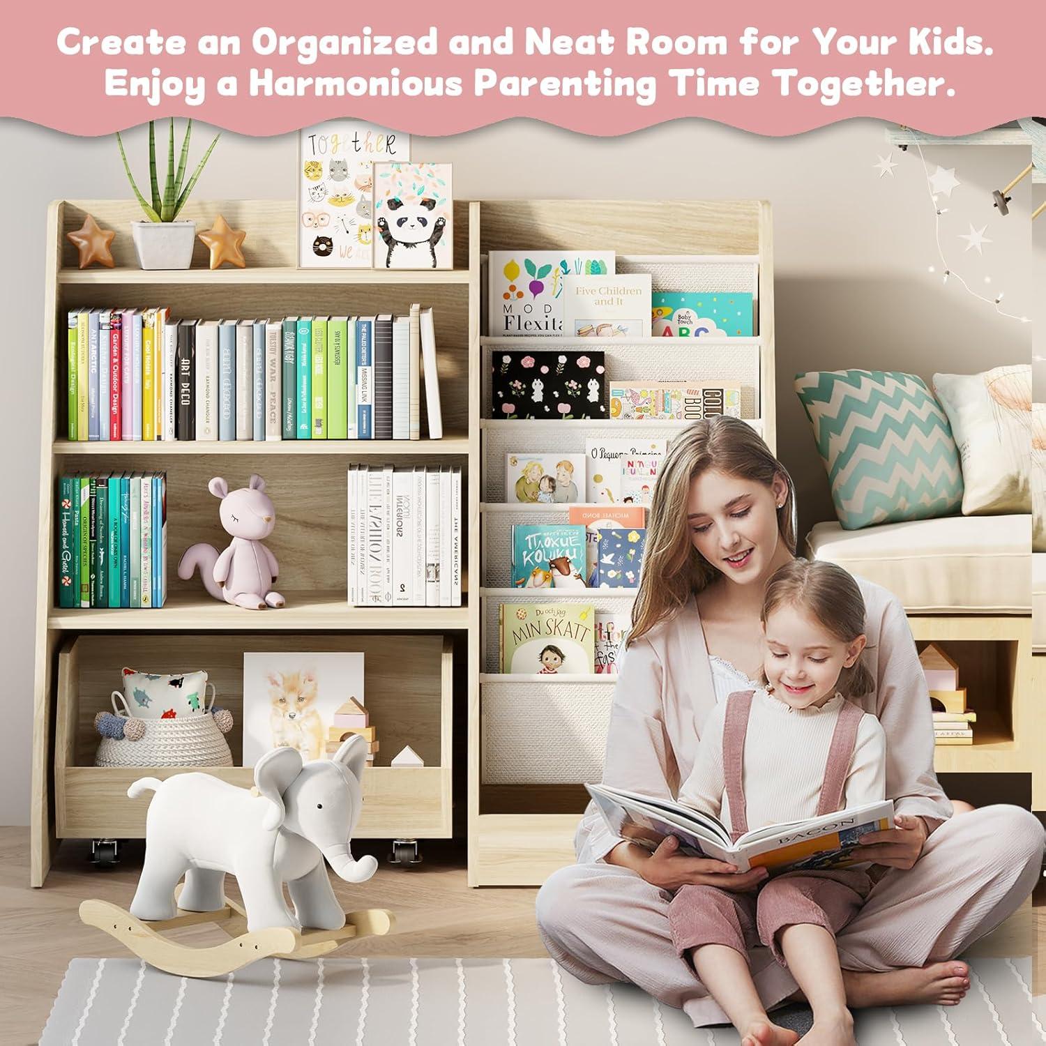 organizing Kids'⁤ Spaces:‌ Exploring COZPAW's functional Oak Bookshelf