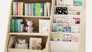 Organizing Kids Spaces Exploring Cozpaw Functional Oak Bookshelf