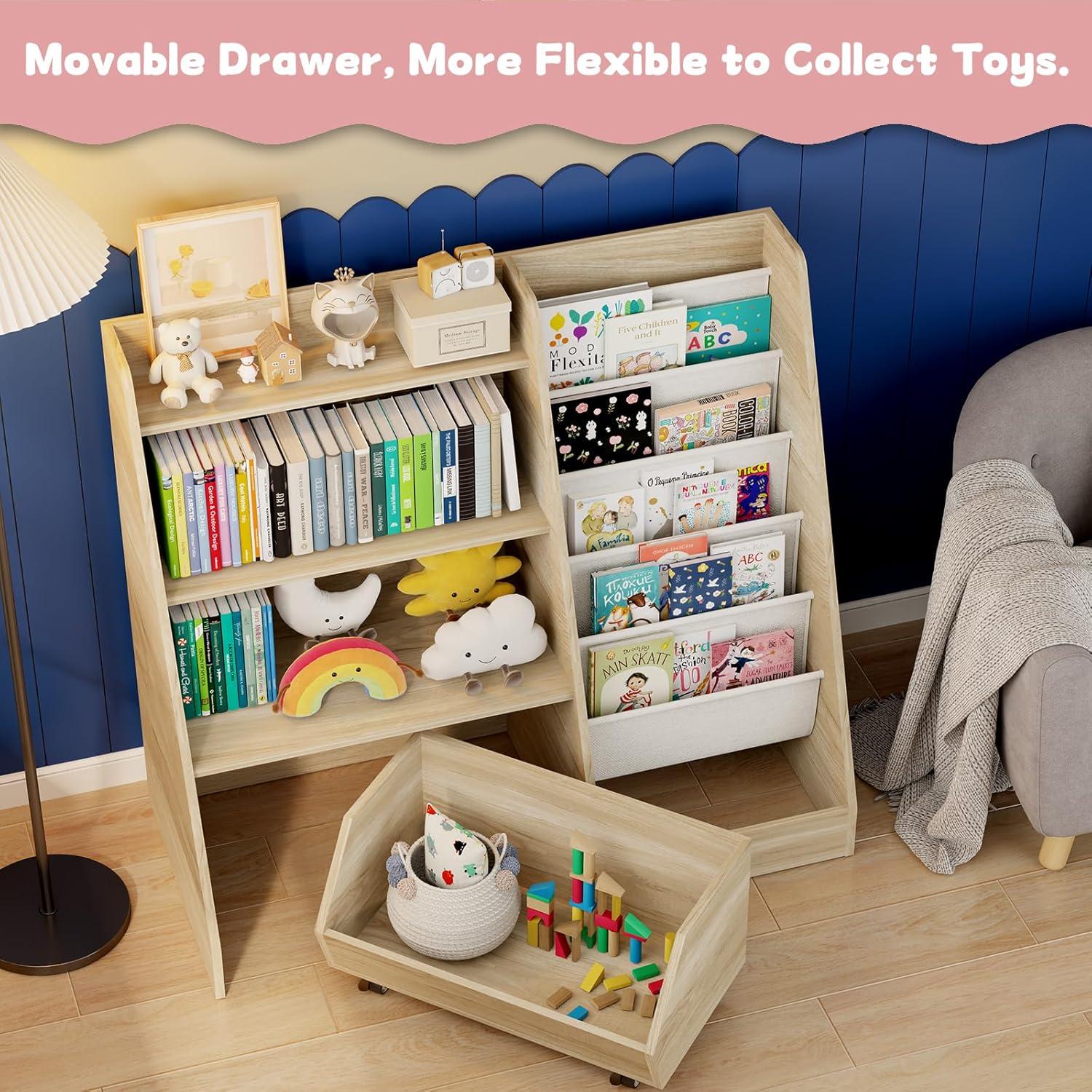Organizing ⁣Kids' Spaces: Exploring COZPAW's Functional⁤ Oak Bookshelf