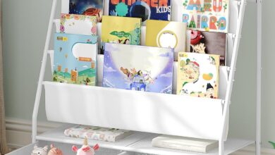 Organizing Kids Spaces With A Stylish 4 Tier Bookshelf And Storage Drawers