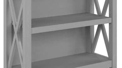 Organizing With Style Exploring The Key West 2 Shelf Bookcase In Cape Cod Gray