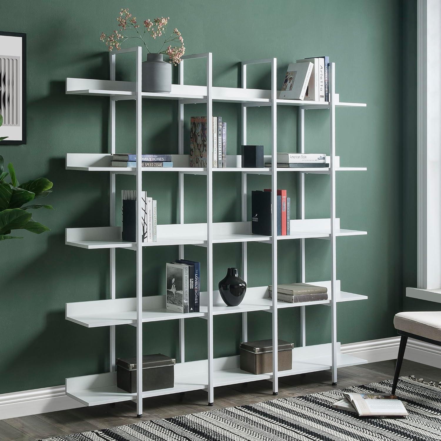 P Purlove 5 Tier Vintage Bookcase Space And Style In One Frame