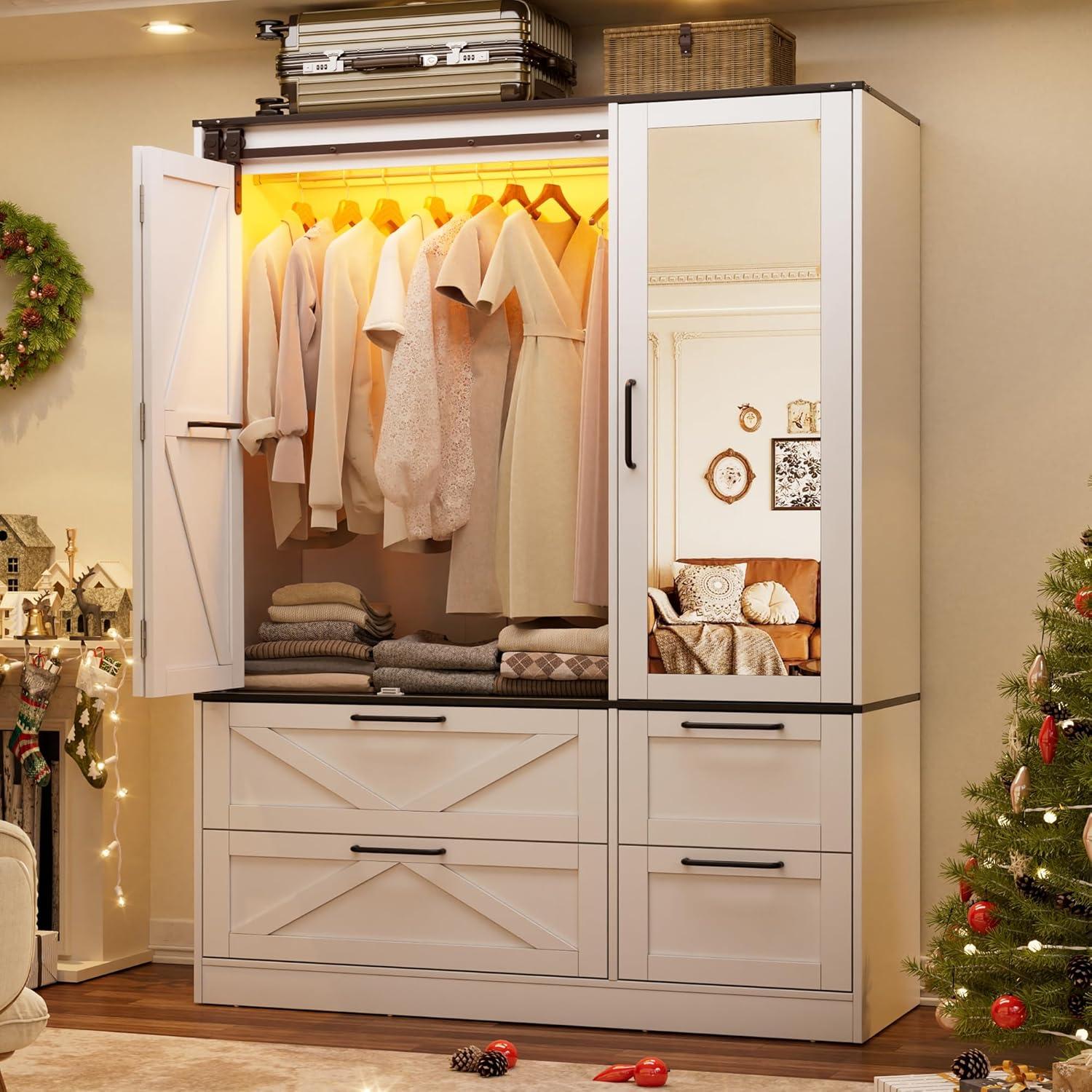 Pakasept Armoire Wardrobe Review Stylish Storage With Smart Lighting And Sturdy Design