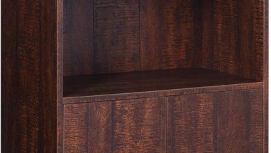 Rediscover Mid Century Charm With Vasagle Walnut 2 Tier Bookcase