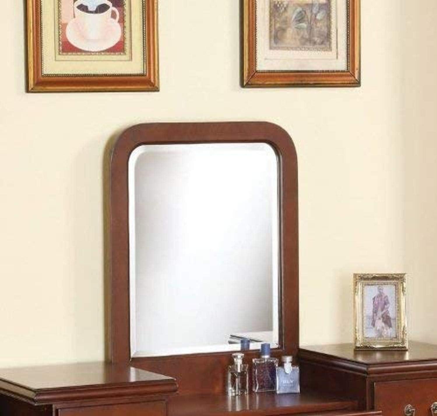 Reflecting Elegance Exploring The Acme Louis Philippe Vanity Mirror In Brown