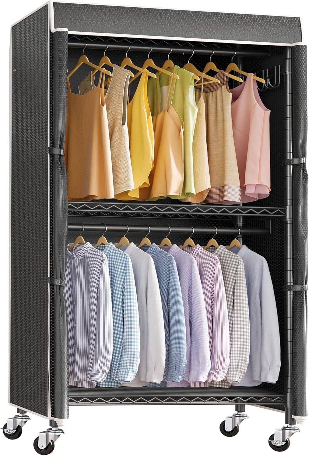 Rolling Sturdy And Spacious Exploring The Vipek R2c Clothes Rack