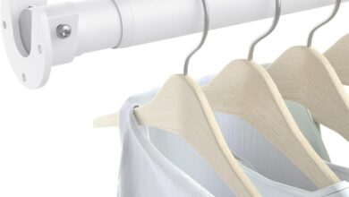 Ruiony 17 39in Stepless Closet Rod Fits Your Small Closet