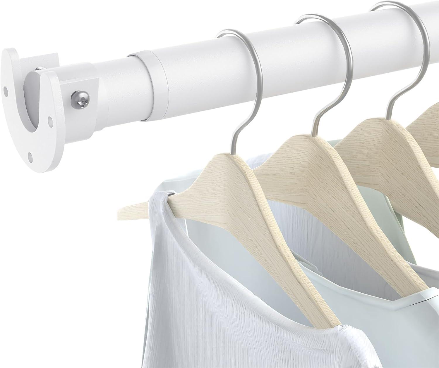 Ruiony 17 39in Stepless Closet Rod Fits Your Small Closet