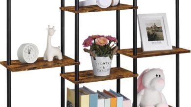 Shinoske 4 Tier Bookshelf Stylish Storage With Stability And Space