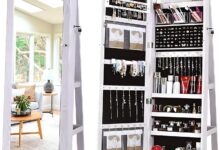 Sogeshome Jewelry Cabinet Review Spacious Stylish And 360 Rotating