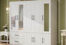 Space Savvy Elegance Exploring The Modern White Wooden Armoire Closet