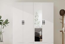 Spacious And Sleek Exploring The White Wardrobe Closet With Mirror