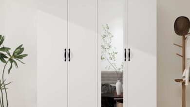 Spacious And Sleek Exploring The White Wardrobe Closet With Mirror