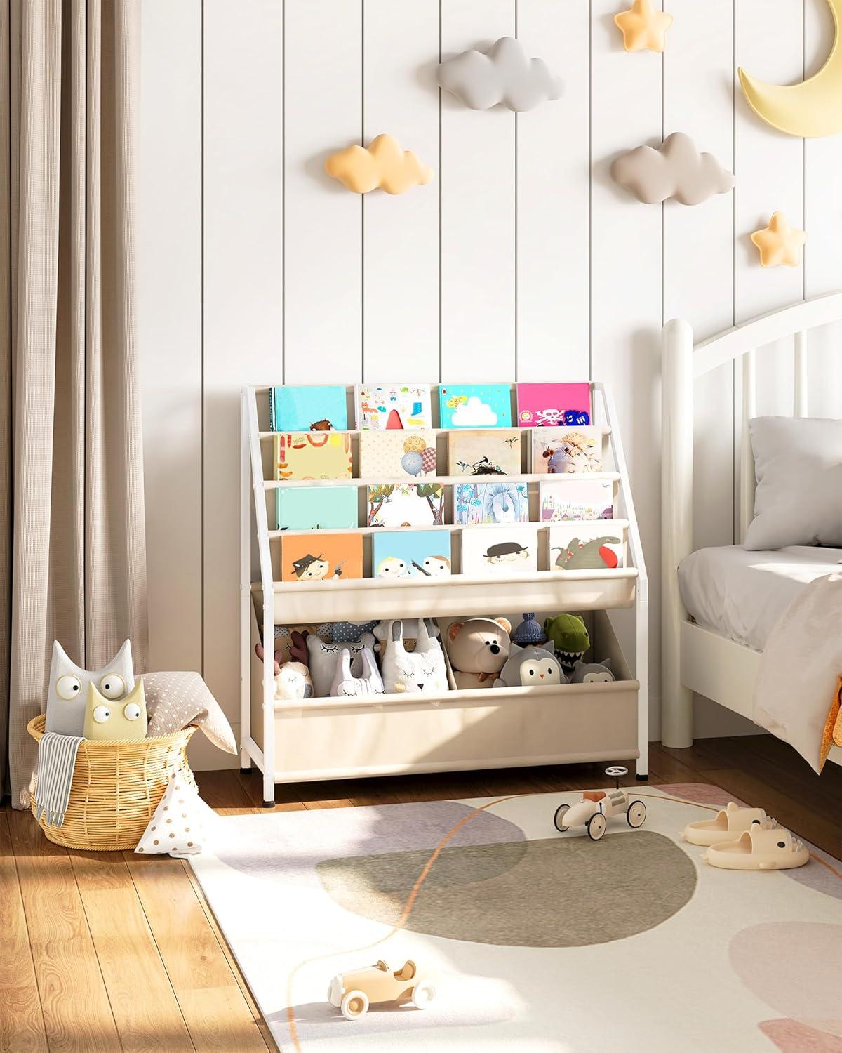 Spacious and Stylish: Exploring a 4-Tier Bookshelf Perfect for Kids' Rooms