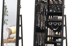 Spacious And Stylish Exploring A Full Length Jewelry Cabinet With Mirror