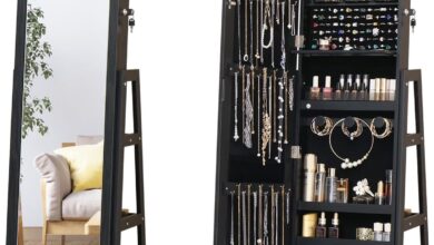 Spacious And Stylish Exploring A Full Length Jewelry Cabinet With Mirror