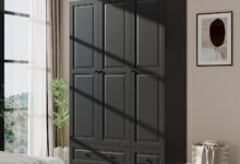 Spacious And Stylish Exploring The Versatility Of A Black Wooden Wardrobe