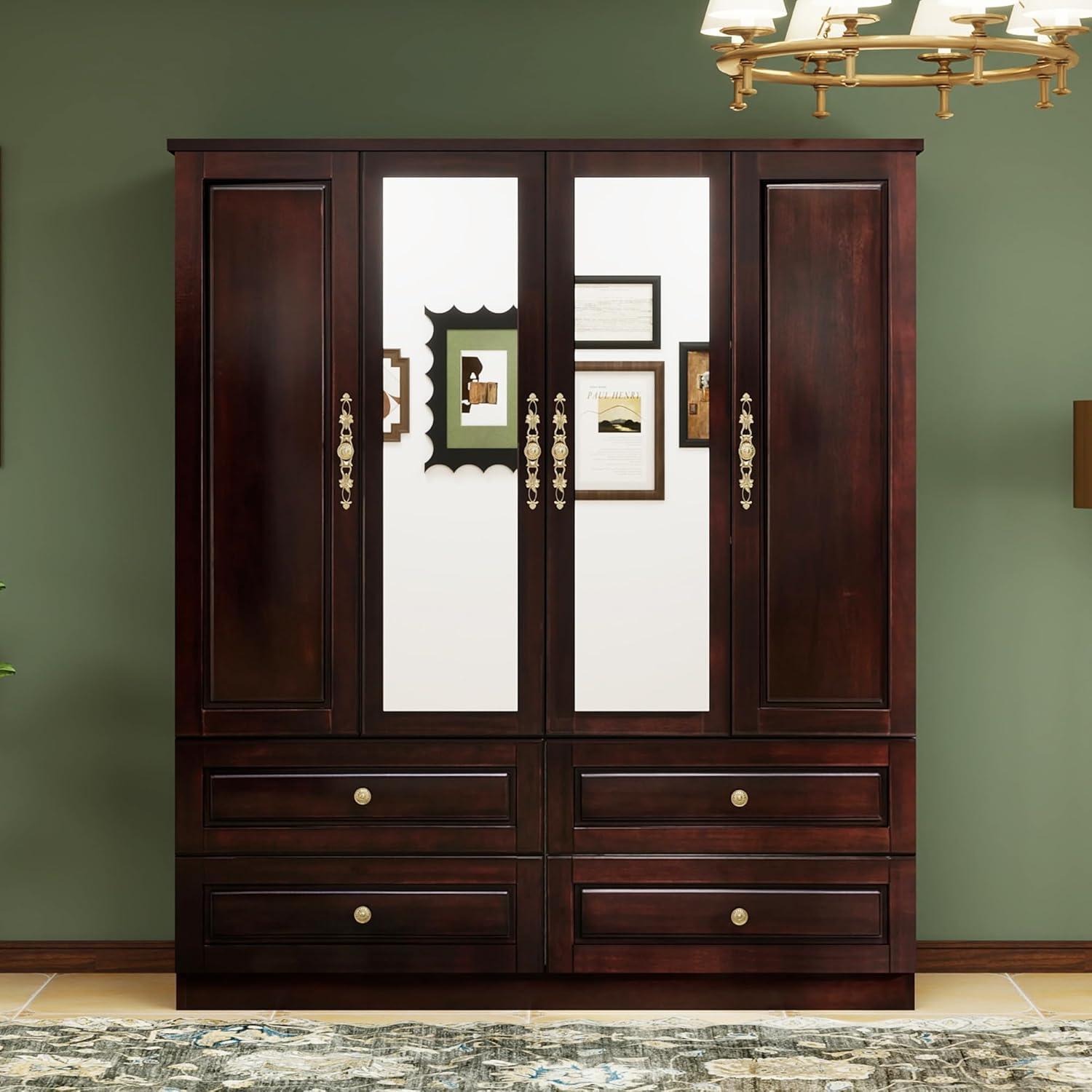 Spacious Solid Wood Armoire Wardrobe A Lasting Storage Solution For Bedrooms