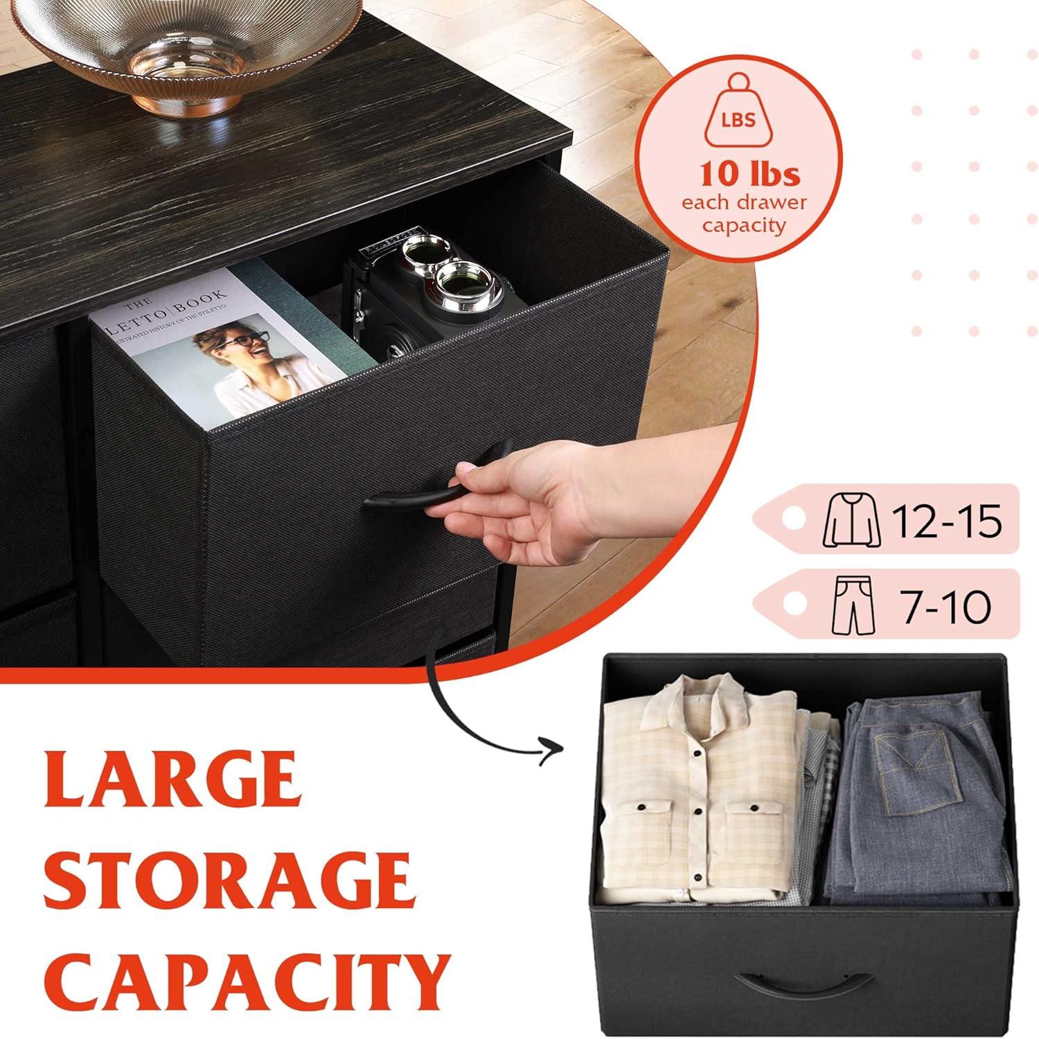 Spacious & Sturdy: Exploring the WLIVE Tall Black Dresser with 10 Drawers