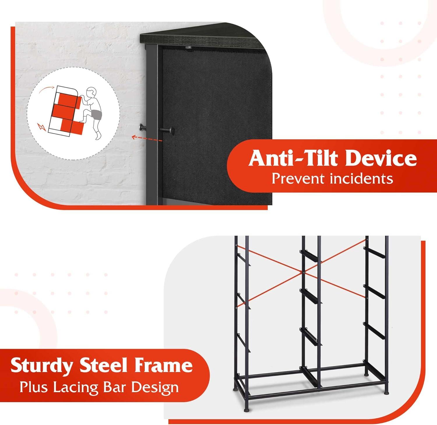 Spacious & ⁣Sturdy: Exploring the WLIVE ⁣Tall Black Dresser ‍with 10 Drawers