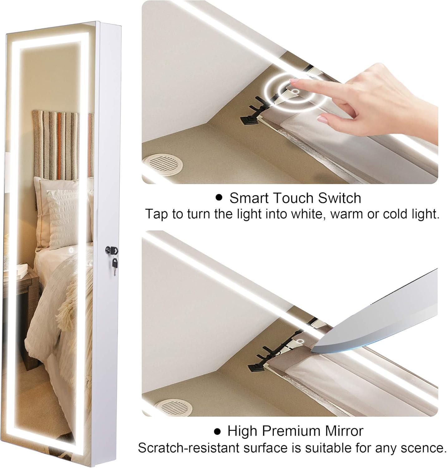 Spacious & Stylish: Exploring the Becko US LED Jewelry Cabinet with Lights